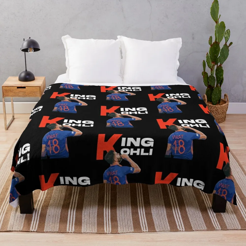 

King Kohli Legend Throw Blanket Blankets For Bed Tourist Blankets