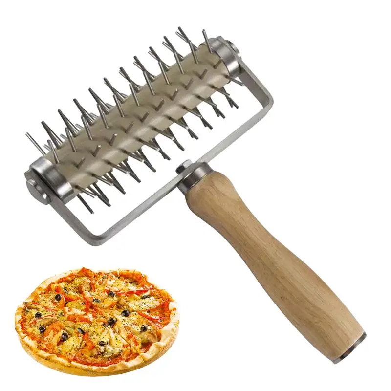 

Pizza Dough Docker Leeseph Stainless Steel Dough Roller Docker Lattice Craft Baking Cooking Gadget Pizza Cookie Pie Pastry Tools