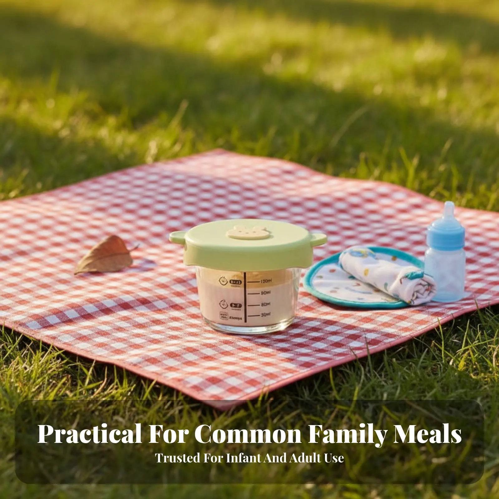 

Infant Food Bowl, High Borosilicate Glass, Heat Resistant, Sealed Storage Container, Cartoon Design, Microwave & Refrigerator