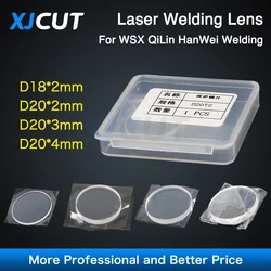 5PCS/LOT 18*2 20*2 Fiber Laser Hand Welding Protective Optical Lens 20*3 20*4mm 1064nm for WSX QiLin HanWei Welding Machine Head