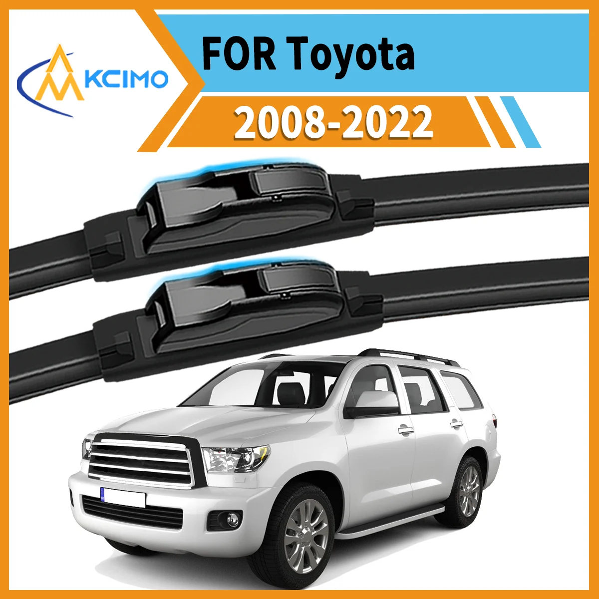 

Drive Confidently 2PCS Premium Wiper Blades for Toyota Sequoia 2008–2022 All-Season Clarity Strong Frame Smooth Wipe