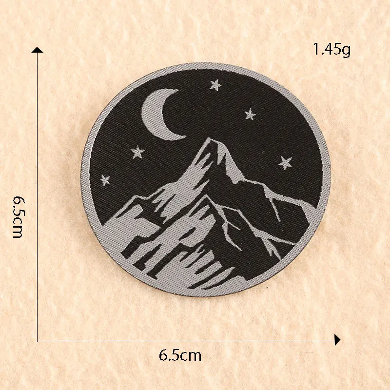 Patches Für Jacken Outdoor Thermocollant Rock Eisen Auf Kleidung 6X4 Landschaft Raum Ufo Bus Kompass Augen Kirsche Stickerei kleine – Detail 14