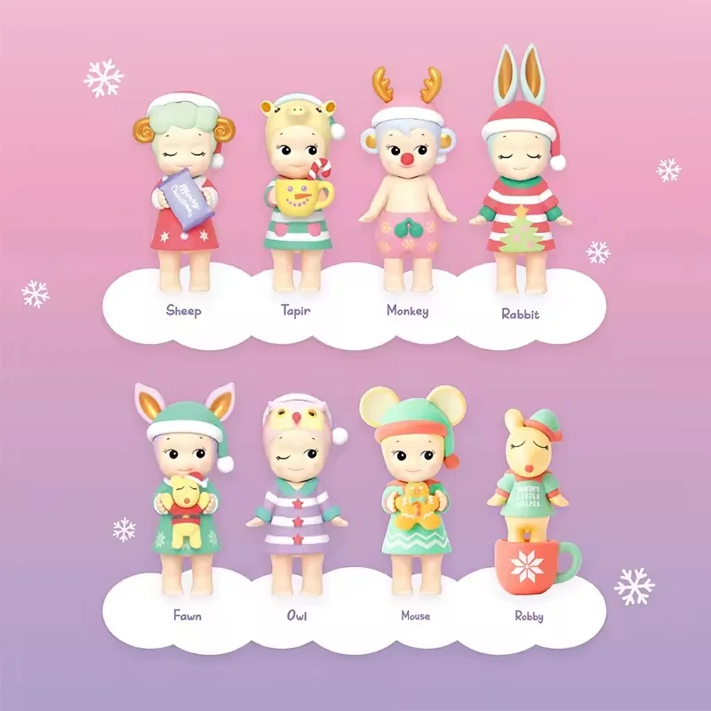 

Sonny Angel Dreaming Christmas Series Mystery Blind Box Collectible Vinyl Figure Cute Anime Home Desk Decor for Collectors Fans