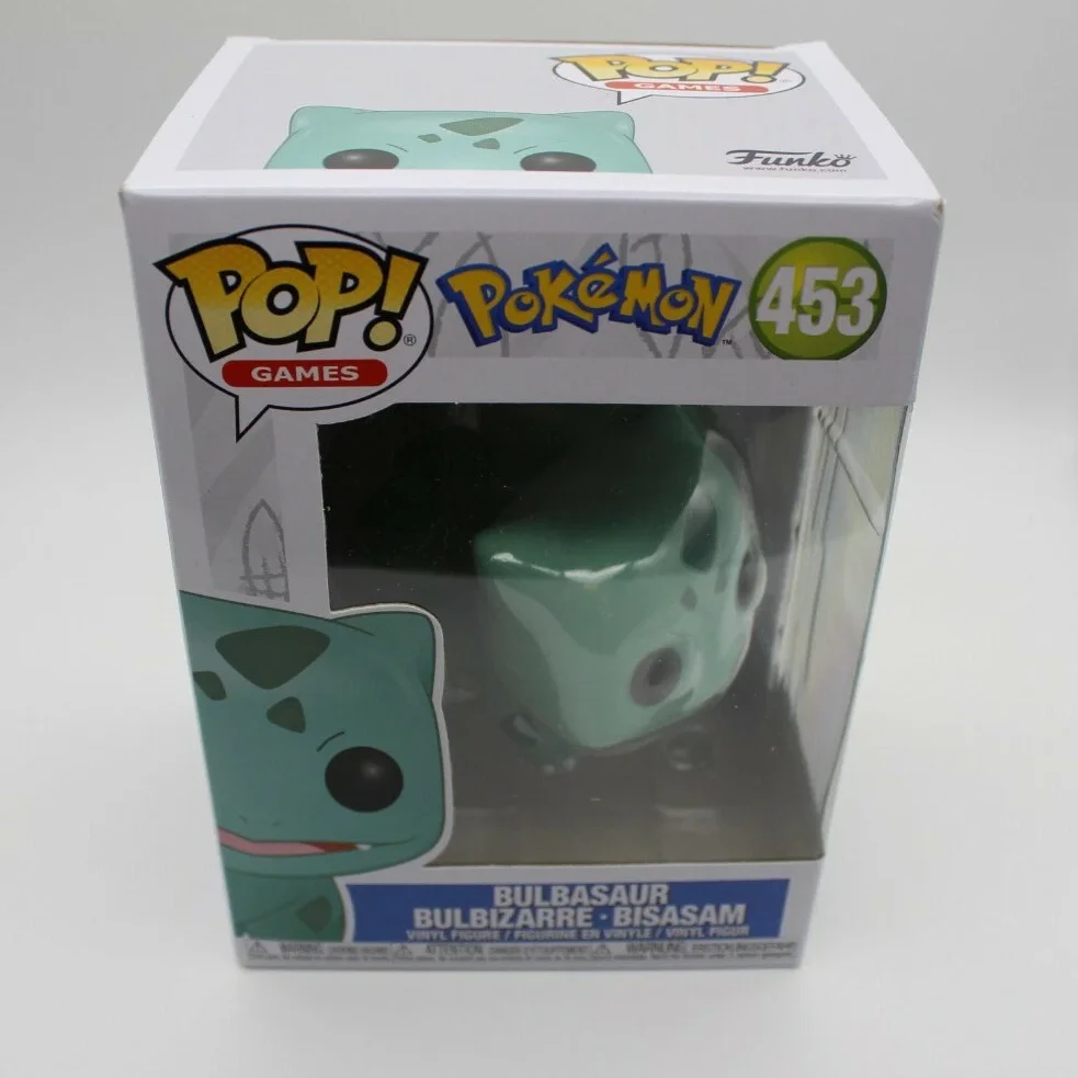 Bulbasaur # 453 juguetes modelo FUNKO POP Pokemon Anime figura 3,75 pulgadas figura de vinilo coleccionable edición limitada estatuilla juguete para regalo