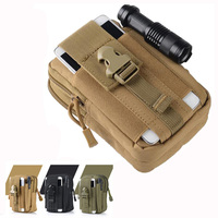 Nylon Military Army Tactical Pouch Outdoor Molle Waist Belt Bag Universal Tactical Phone Pouch Tactical Gear Camo Fanny Pack