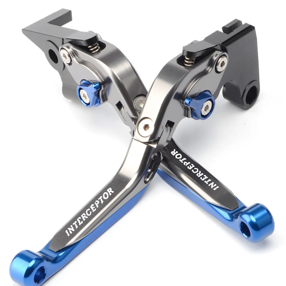 For  650 Interceptor Motorcycle Accessories CNC Adjustable Extendable Foldable Brake Clutch Levers