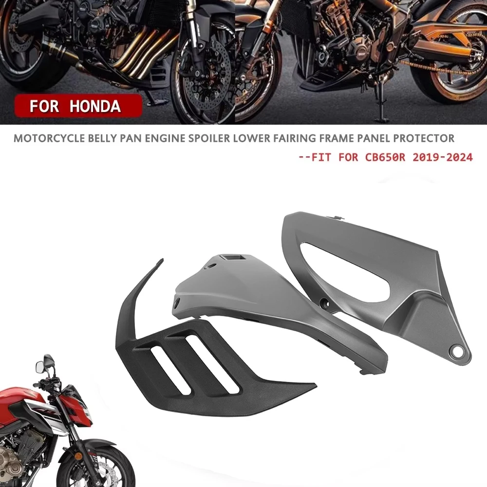 

Chassis Engine Lower Spoiler Body Fairing For Honda CB650R CB 650R 19-24 Belly Pan Protector Guard Motorcycles Accessories