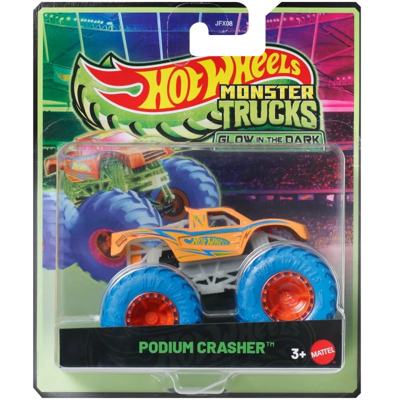 Mattel Hot Wheels Monster Trucks Glow-in-the-Dark Shark Wreak JFX08 - Collectible Diecast Toy Truck for Kids Boys Aged 3+ view 4