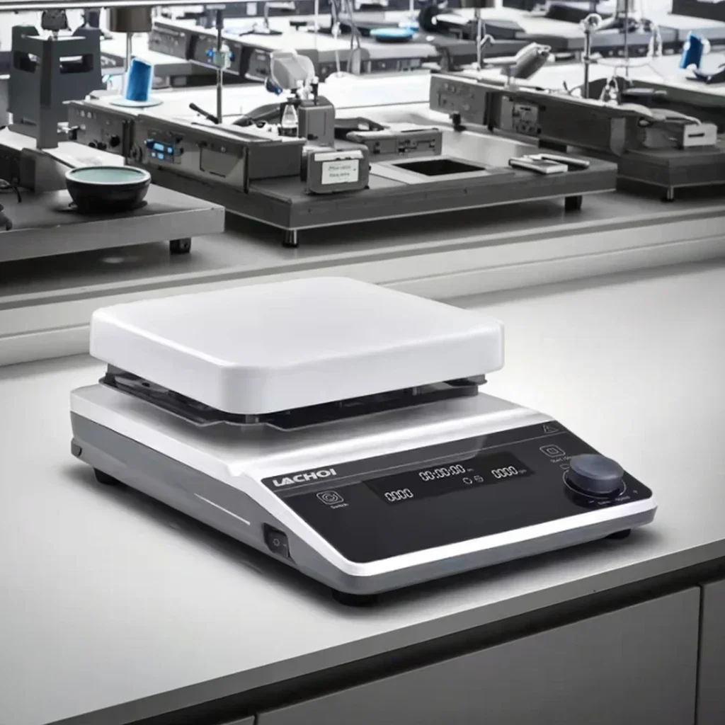 محرك مغناطيسي لوح تسخين رقمي للمختبر مع تسخين