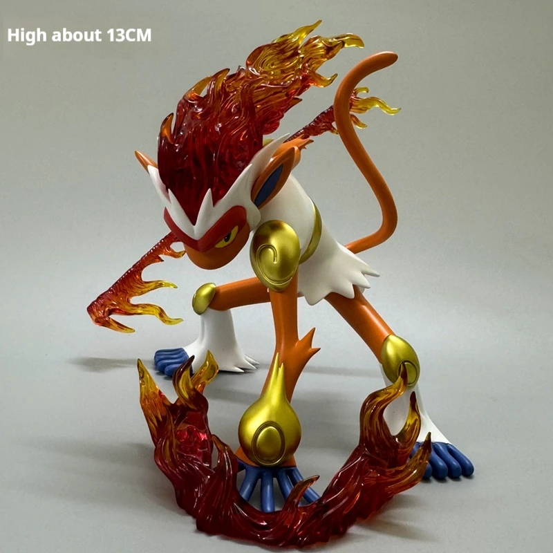 Pokemon Figuur Gk Infernape Action Figure Stereoscopische Atlas Collection Model Speelgoed Anime Voor Kinderen Kerstcadeau Custom