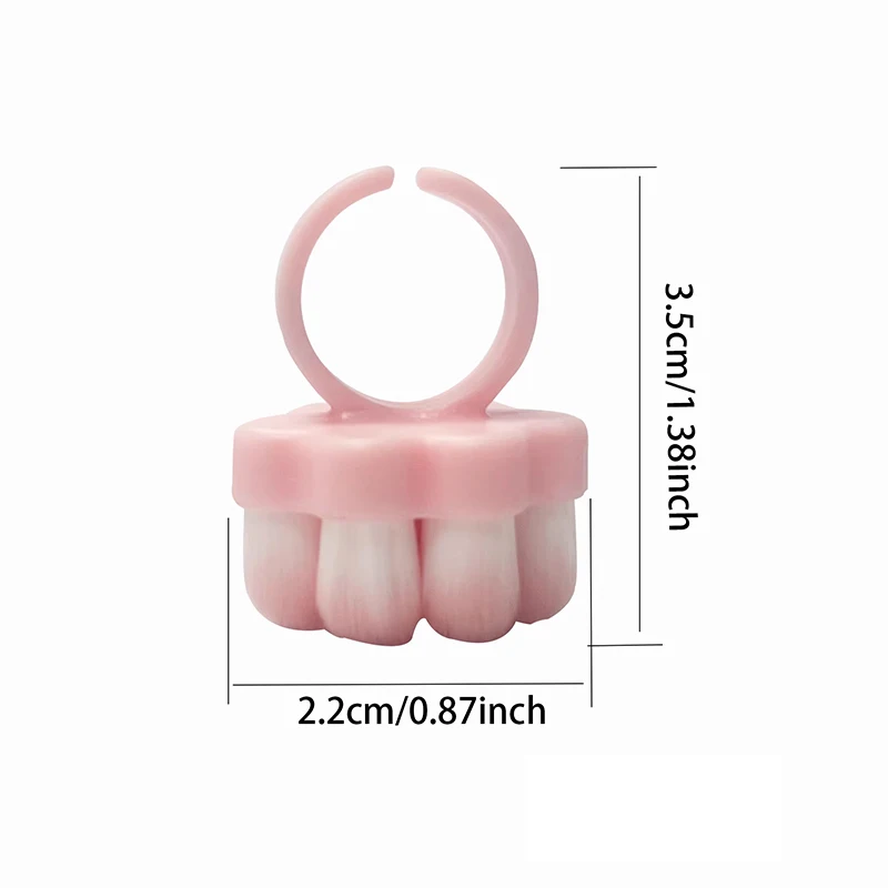 Plastic Nails Art Dust Cleaning Brush Buckle Brush Cat Paw Gel Dust Cleaning Make Up Ring-shaped Brush Soft Manicure Tools