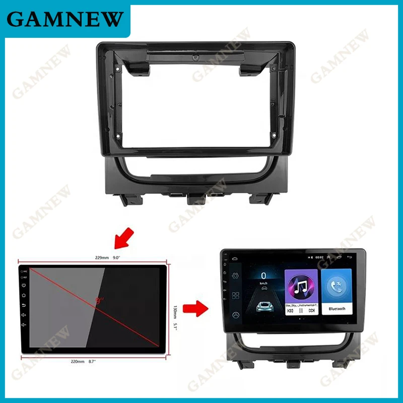 9inch 2Din universal  Android car Radio For Fiat Strada Idea 2012-2016 car panel Car stereo dvd Multimedia Frame