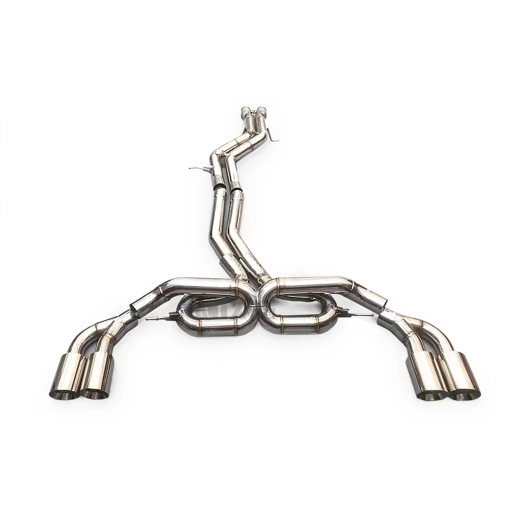 

Stainless Steel Valve Controlled Tailgate Exhaust Adjustment Car Modified Exhaust for 2023 GTS 4.0T V8