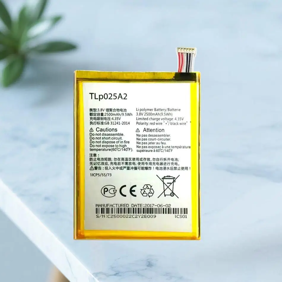 

Battery Tlp025a2 2500Mah For Alcatel One Touch Onetouch Pop C9 Dual 7047D Idol X Plus OT 6043D 8000D 8008D Tcl S960 Y900