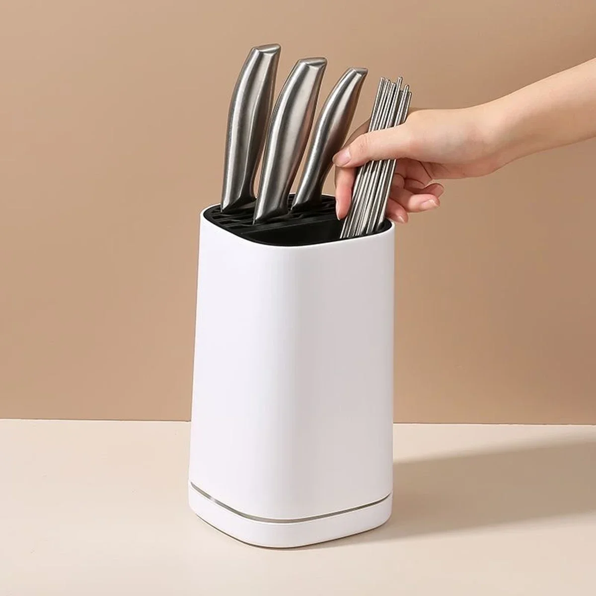 

Kitchen Knife Rack Multi-function Knife Storage Rack Household Drain Base Fork Spoon Barrel