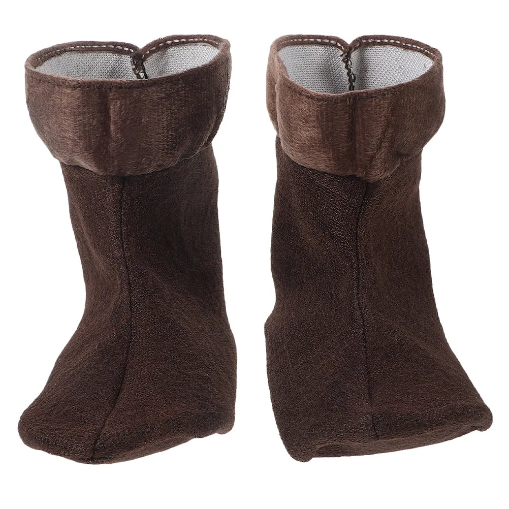 

1Pair Rain Boot Inserts Warm Fleece Lining Socks for Men Women Winter Hunting Hiking Boots Size 43-45 Non-Slip