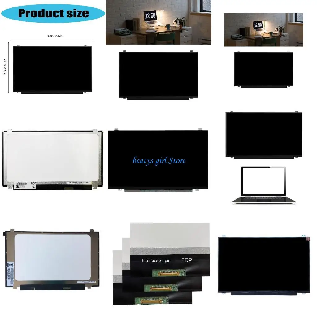 

C7AB Original 15.6 inch Laptop LCD Screen B156HAN01.2 NV156FHM-N43 LP156WF6 SPB1 SPA1