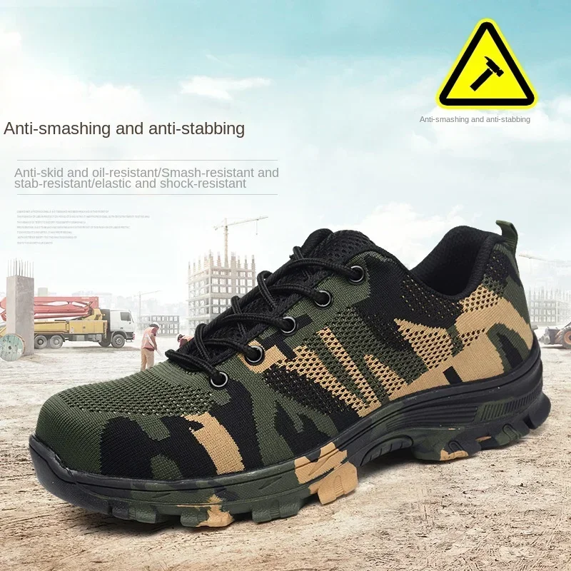 One Piece of Breathable Insulated Anti Impact and Anti Puncture Protective Shoes with Steel Toe Caps for Shipping