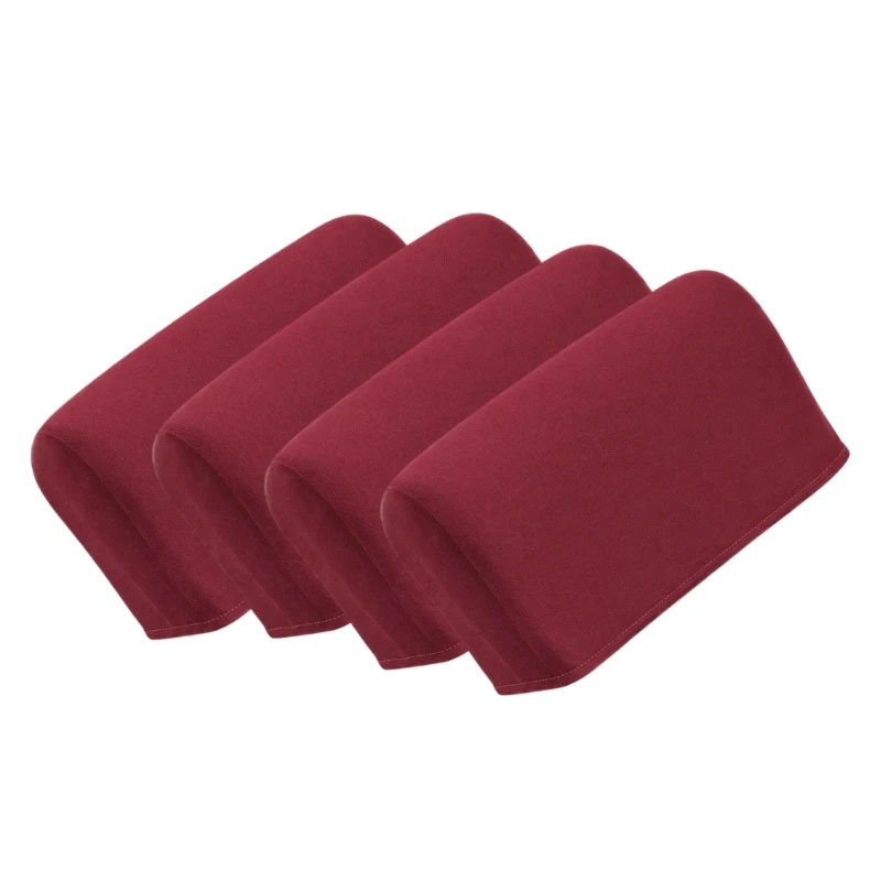 4Pcs Stretch Chair Headrest Protector with Gathered Hems Head Cushion Cover best sale