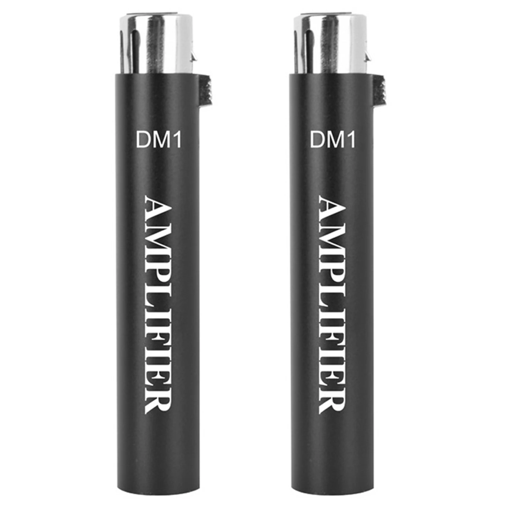 CABE-2X Replace For DM1 Dynamic Wired Microphone Amplifier 28Db Gainer Microphone Preamplifier For Livestream SM7B Mic,Black