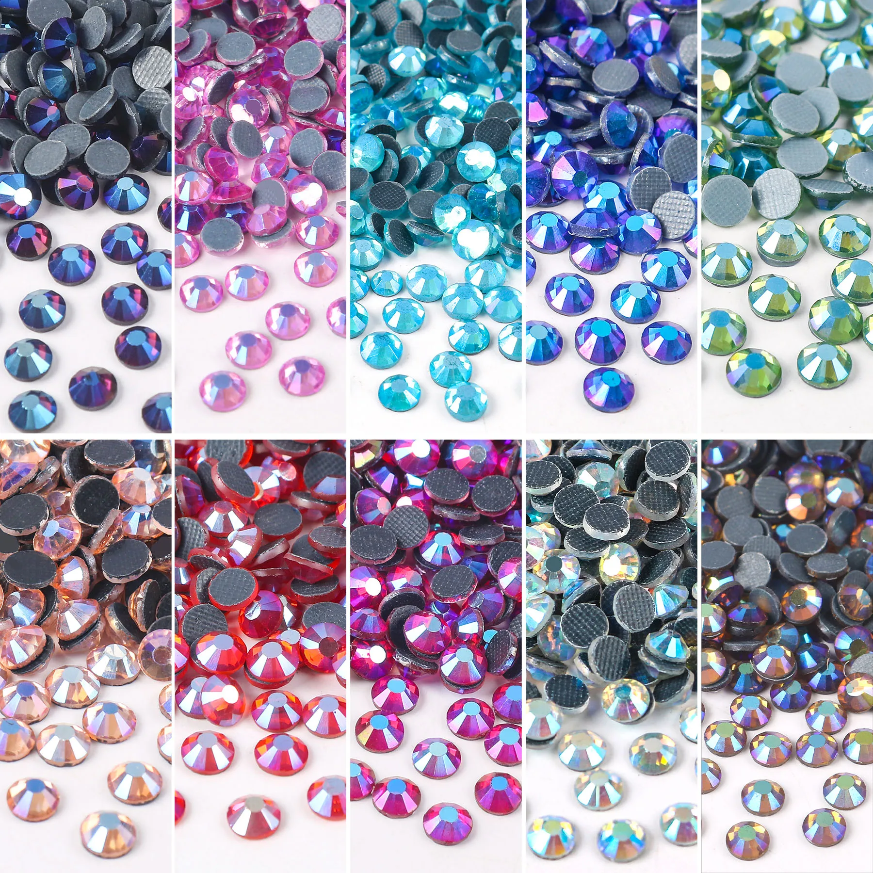 Bulk Wholesale Big Pack DMC Hotfix Rhinestones Iron On Crystal Glass Better Stone With Glue On Stones