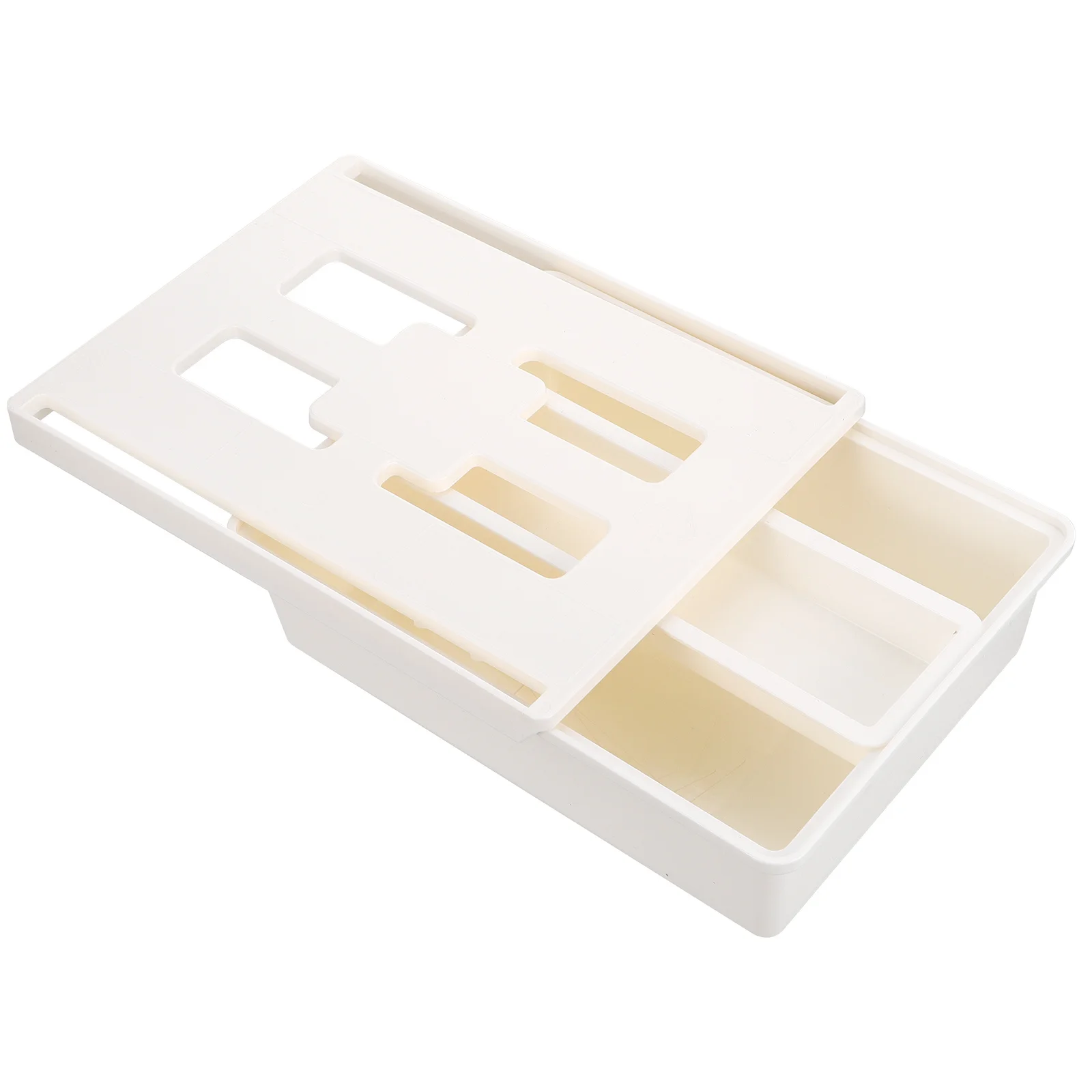 Adhesive Desktop Organizer Pp Material Storage Box For Kitchen Bedroom Office Table Under Desk Drawer Sticky Table Drawer