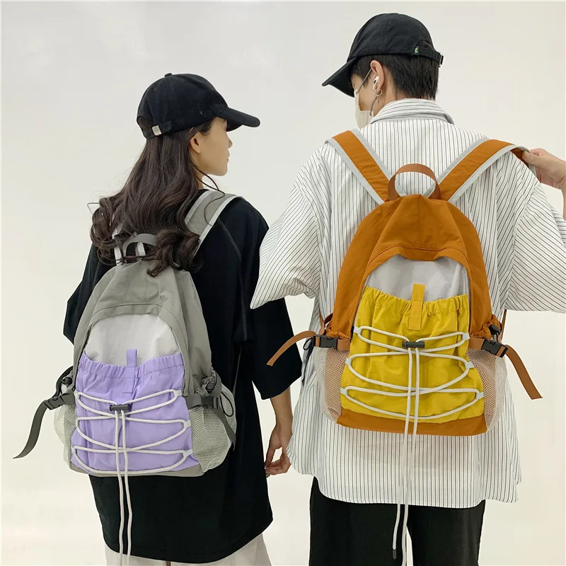 Уличный детский рюкзак, походная сумка, рюкзак в стиле ретро на шнурке, легкая дорожная сумка, спортивные сумки, дизайнерские сумки Mochila Рюкзак Sac