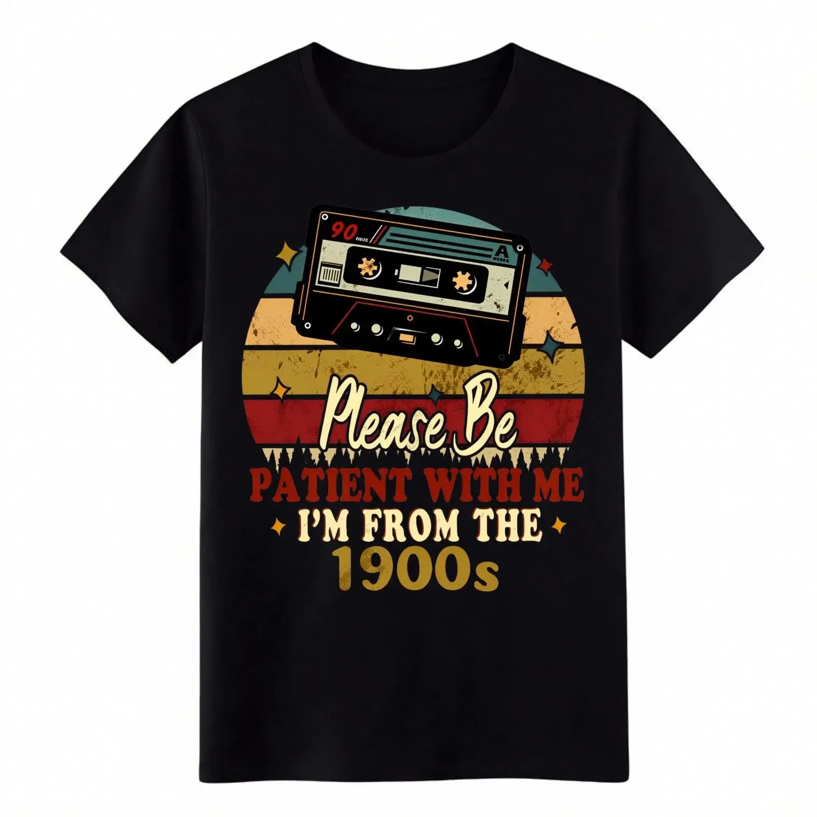 1900s Retro Cassette Tape T Shirt Please Be Patient With Me Nostalgic Bild 1 von 3 vintage Washed Soft Unisex Slightly