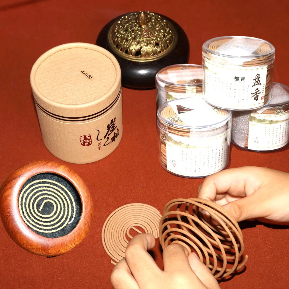 Wholesale Coil Incense Sandalwood Rose Lavender Jasmine YuLan Bodhi Fragrance Anti-Our Fresh Air For Living Room Bathroom Toilet