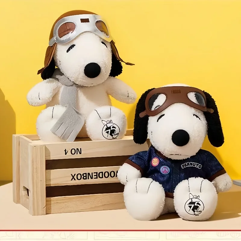 

Noopy75th Anniv Series Little Bearhome Deco Sitting Pos Birthday Gifts Toys Maintenance Pilot Anime Plush Costume Change