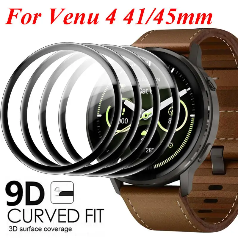 Protective Film For Garmin Venu 4 45mm 41mm Cover Full Coverage 3D Edge Screen Protector For Garmin Venu4 Accessories Not Glass