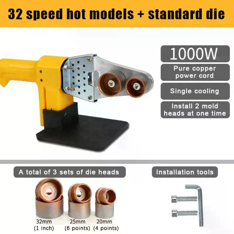 Pipe Welding Machine 20-32MM Socket Welder PPR Plastic Tube Welding Equipment Pipe Soldering Iron Hot Melting Tool