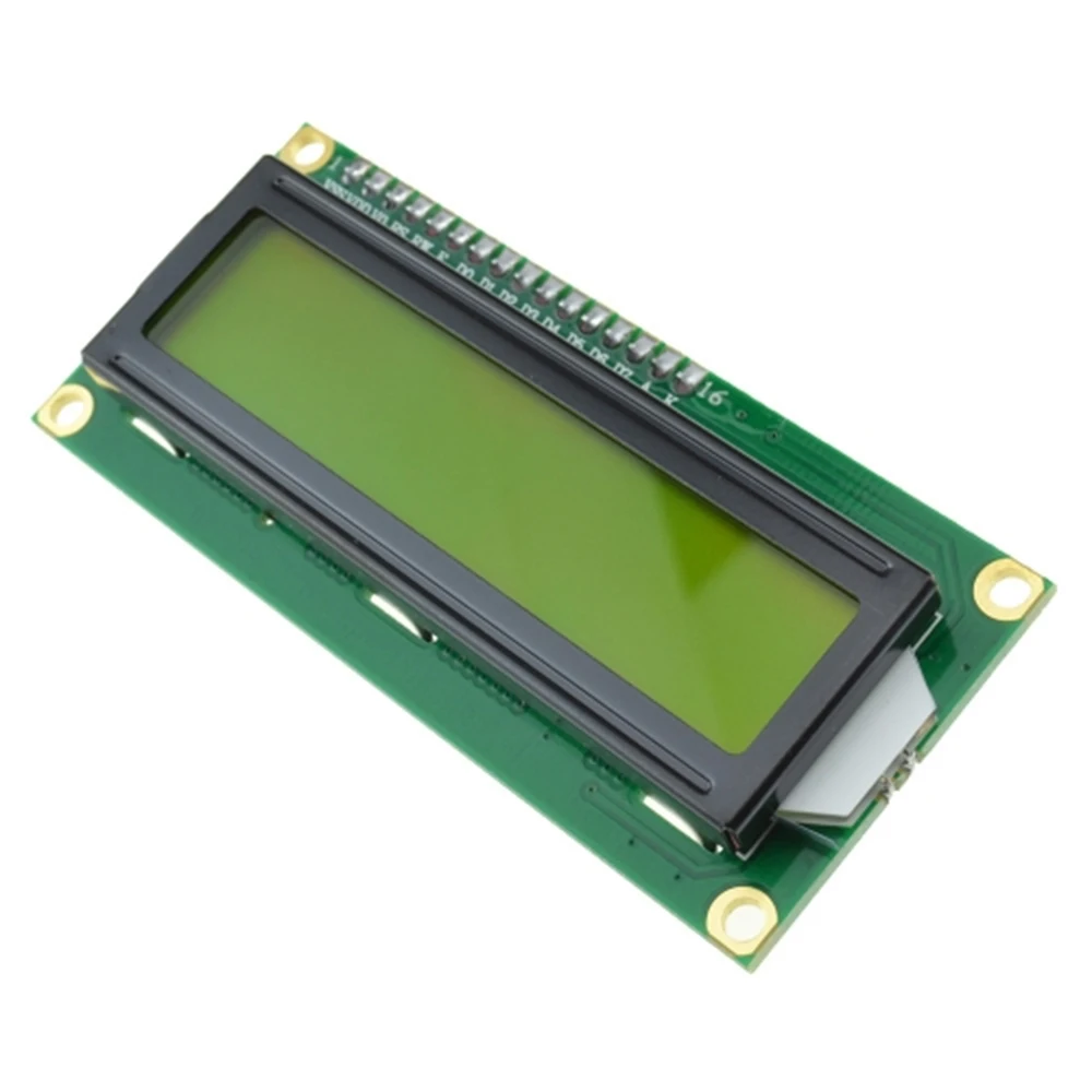 1602LCD Display Screen Yellow/Blue-with I2C Adapter Board Module Wide Body Chip Plug-in Potentiometer