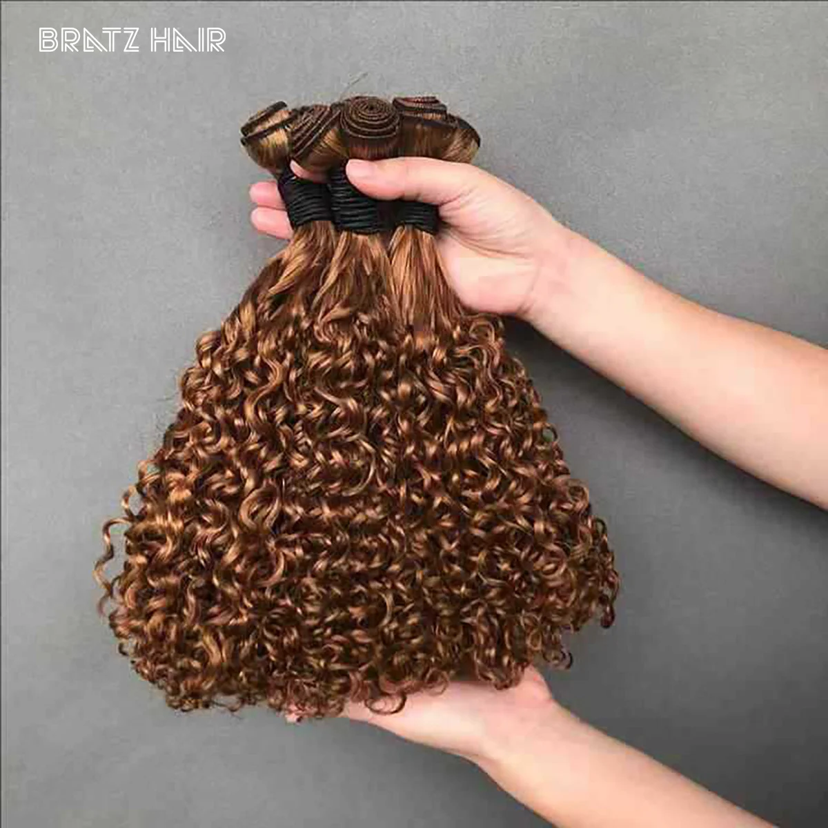 Super dubbelgetrokken Sdd Pissy krullend menselijk haarbundel 1pc 100gram 100% menselijk haar blond 13x4 frontale 4x4 sluiting voor pruik maken