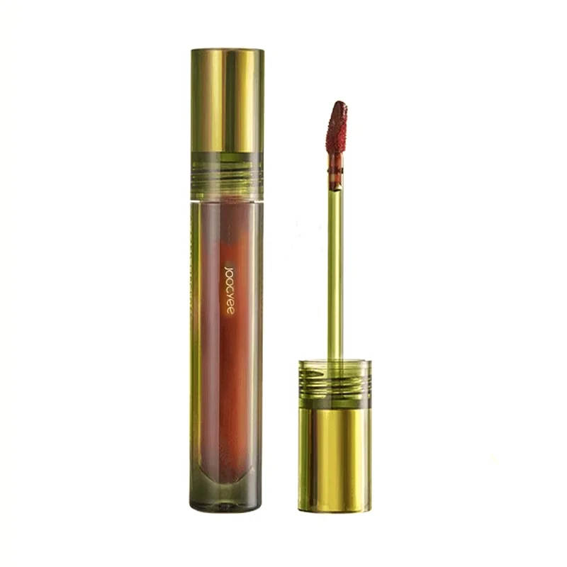 Joocyee Floating Gold Mirror Retro Lip Glaze Lipsticks Matcha Green Long-lasting Lock Color Light  Moisturizing Glass Lip Glaze