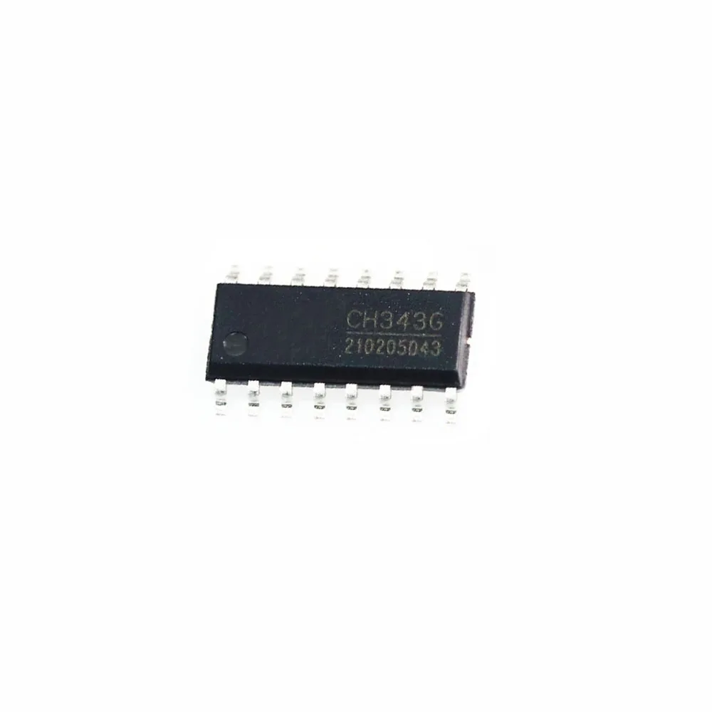 5PCS CH343 CH343G USB To High-Speed Serial Port Chip SOP-16 SMD New Good Quality Chipset