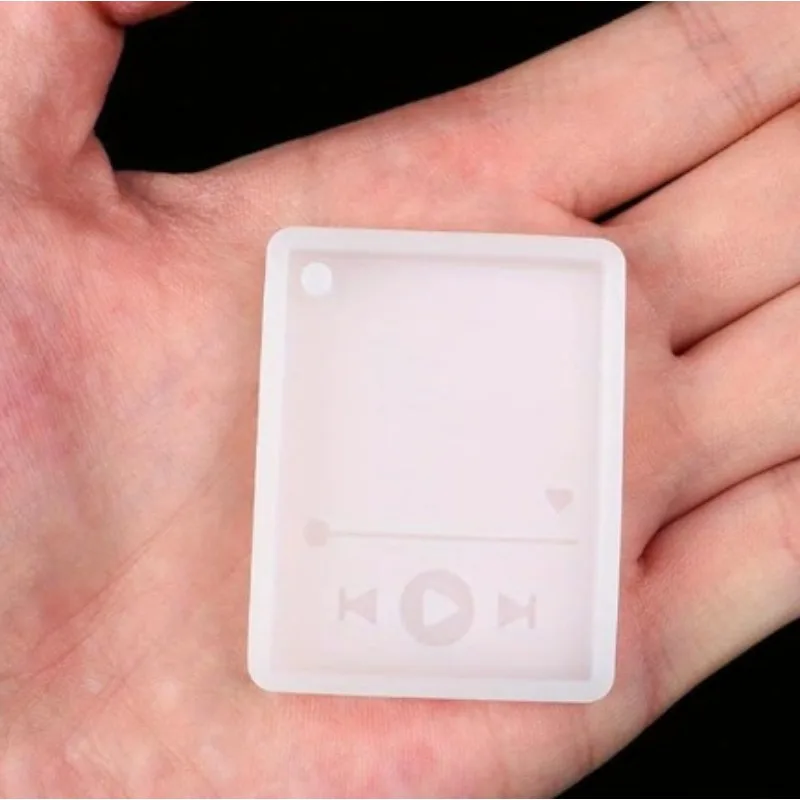 لتقوم بها بنفسك مشغل موسيقى المفاتيح الديكور قالب من السيليكون مشغل الوسائط MP3 الراتنج الايبوكسي قالب الصب اليدوية أداة للحرف اليدوية صنع المجوهرات