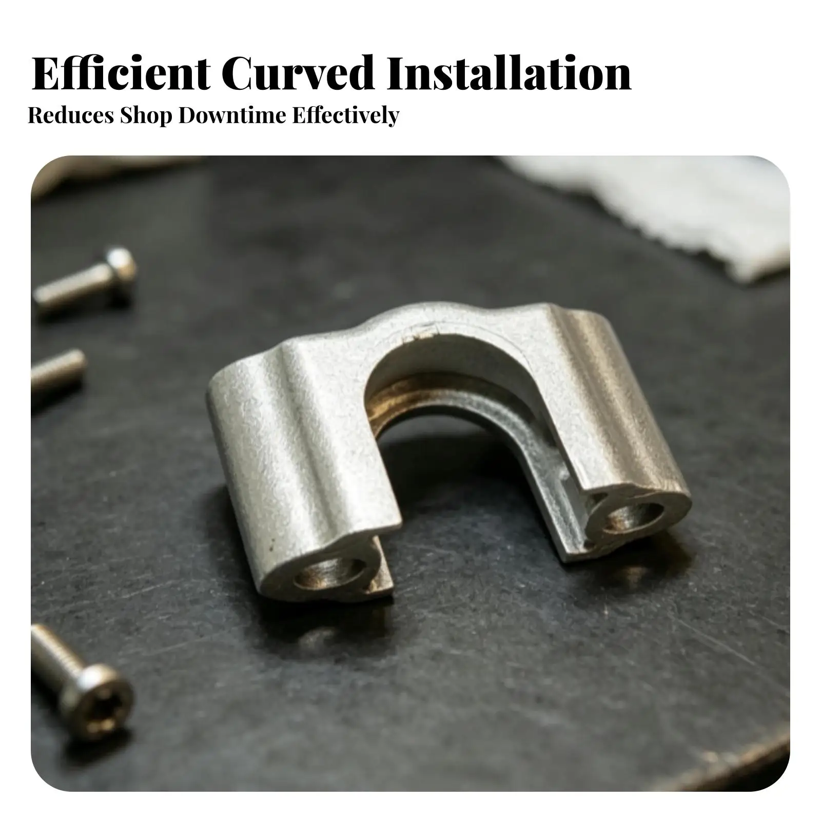 Durable U Shape Auto Fastener Clip with Curved Opening for Mechanical Components Reliable Hold