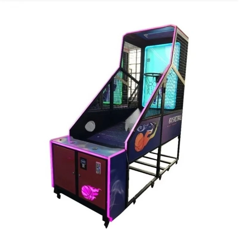 Commercial Coin-Operated Basketball Game Machine - LCD Screen Arcade Hoop Challenge for Amusement Centers Customized