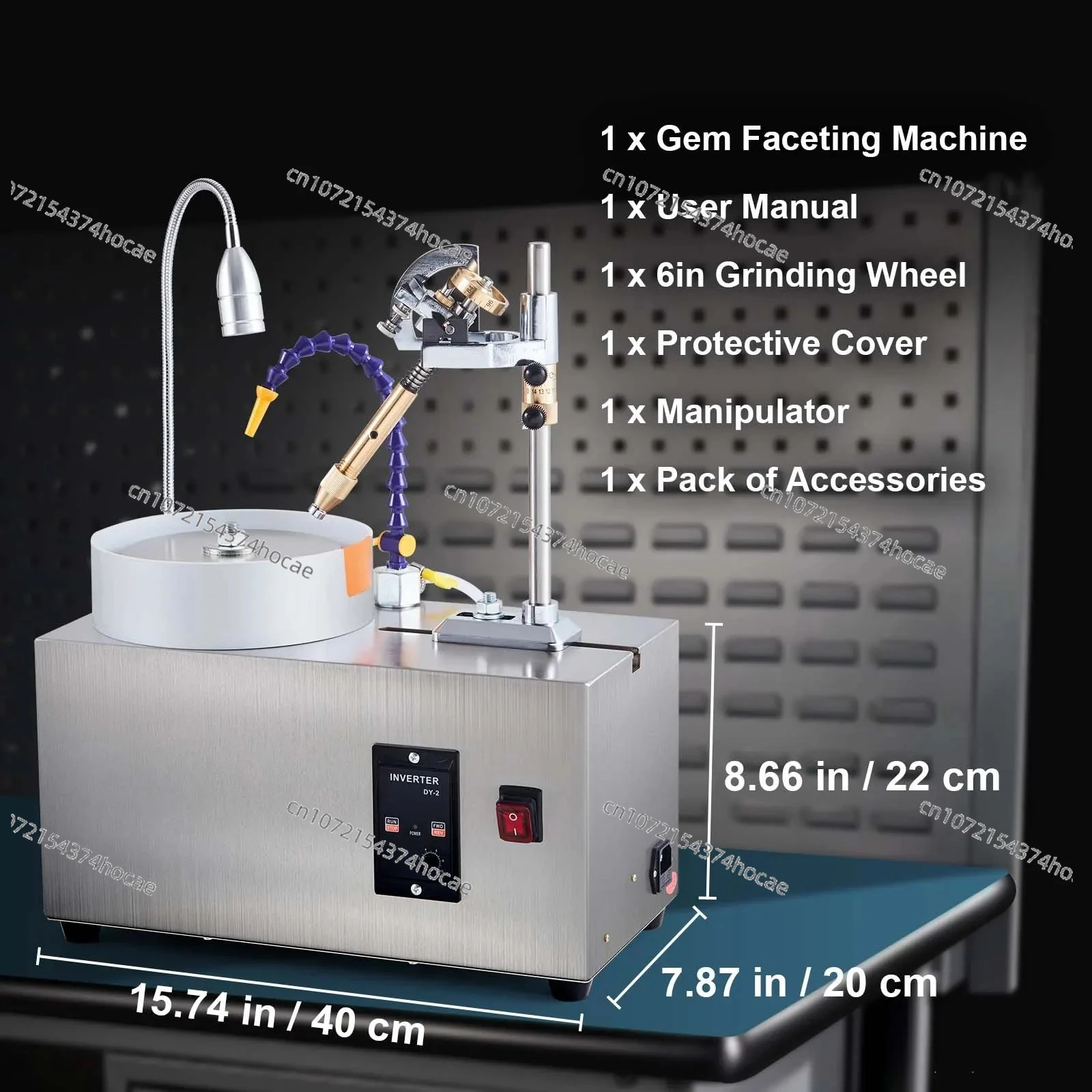 

Faceting Machine 180W Jade Grinding Polishing 2980RPM Rock Polisher