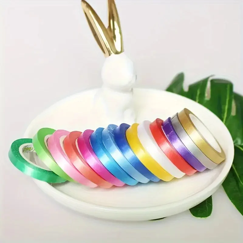 10 Roll Colourful Balloon Ribbon Birthday Easter Holidays Supplies Plastics String 5 Metre Wedding Accessories Party DIY Decor