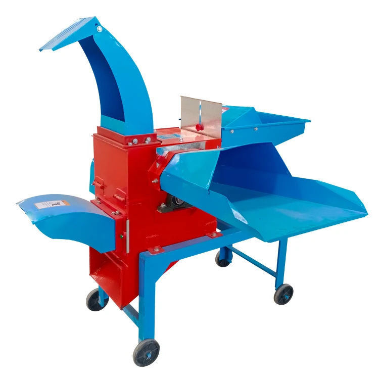 Electric Motor Animal Hay Grass Chaff Cutter Machine Small Mini Chaff Cutter