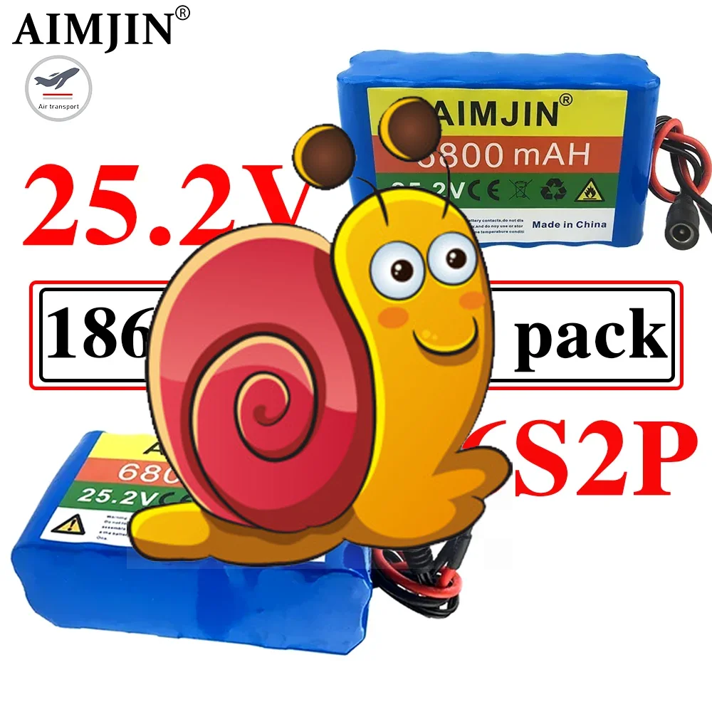 

25.2V 6800mAh Rechargeable Lithium Battery Pack 6S2P , Suitable for Power Supply of Electric Toys, Electronic Products etc