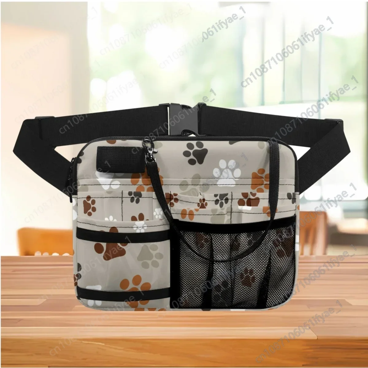 Animal Dog Paw Designer Waist Bag Gift Practical Multi-Compartment and Tape Holder Nursing Fanny Pack Medical Cangurera Mujer