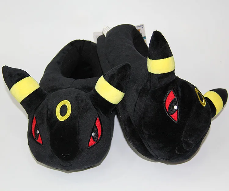 Bandai Cartoon Anime Pokemon Snorlax Eevee Pikachu Gengar Winter Haus Warme Schuhe Paar Nette Unisex Baumwolle Hausschuhe 4