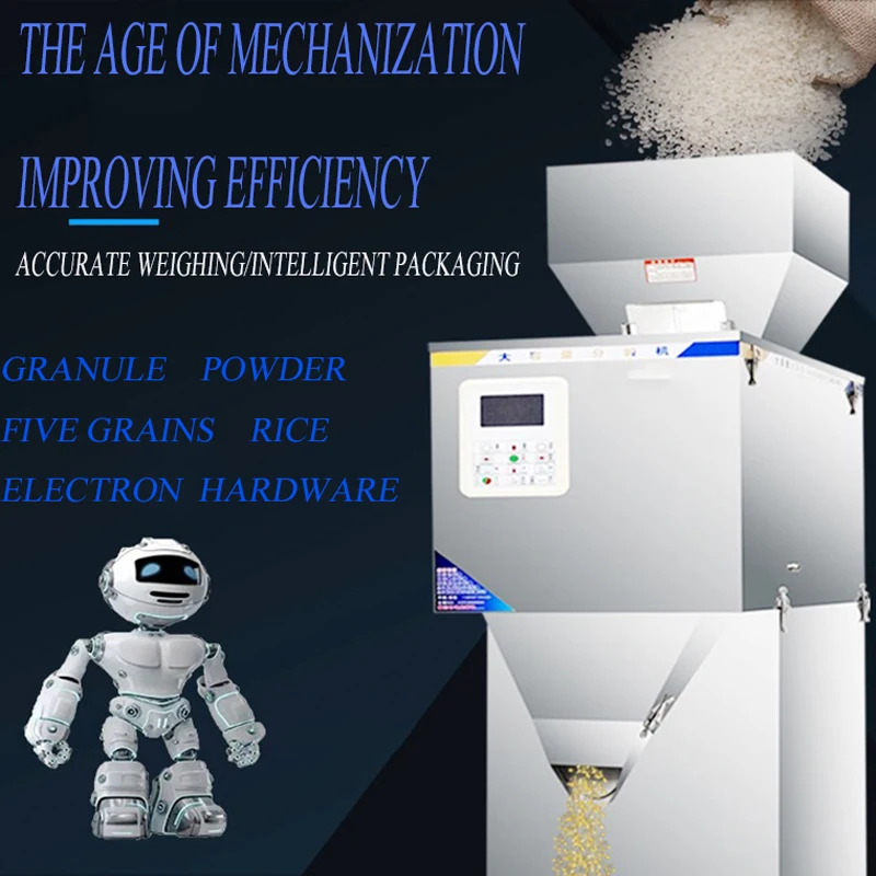 LXT Hot Sale Automatic Grain Weighing Filling Machine Weigh Filler Vibratory Filler 10g-999g