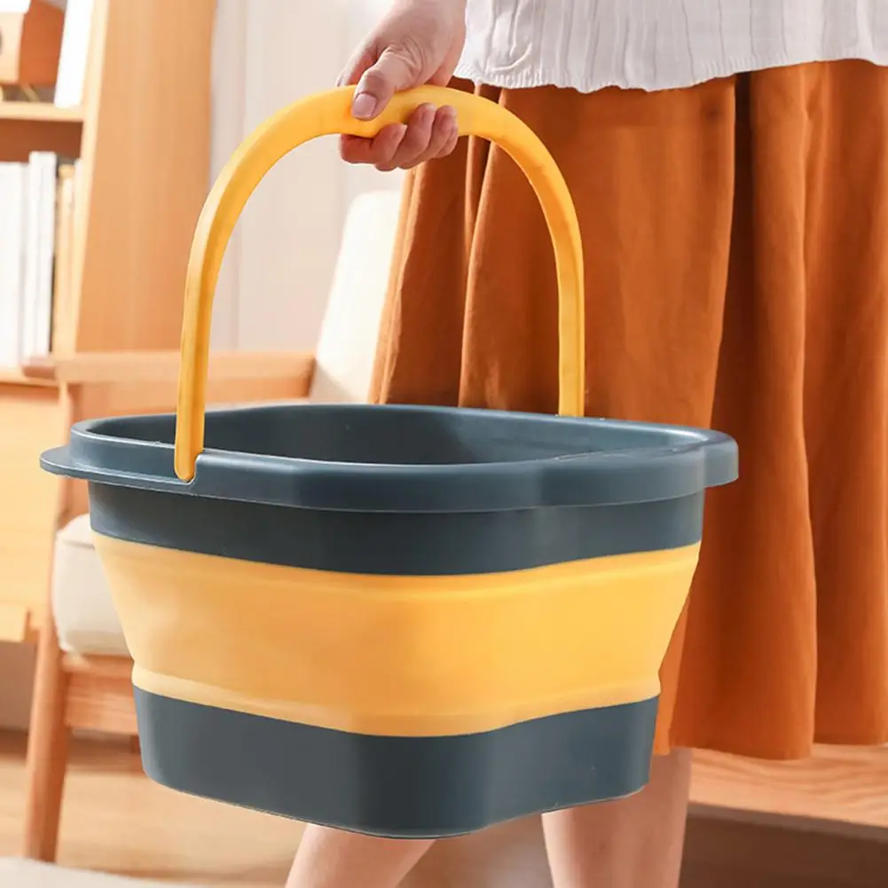 13L/15L Foot Bath Bucket With Portable Handle Convenient Foot Bath Basin Foldable Foot Soaking Tub Footbath Basin Home Bathroom