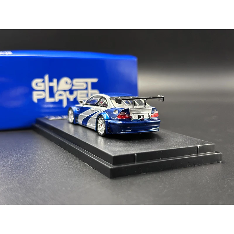 GP In Stock 1:64 E46 M3 GTR NFS9 Diecast Diorama Car Model Collection Miniature Toys Ghost Player