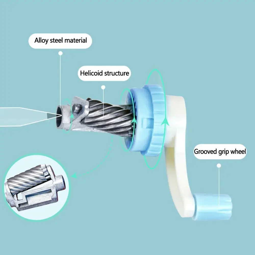 Stationery Gift Cartoon Animal Pencil Sharpener Anti Sticking Lead Hand-cranked Mechanical Tool Automatically Enters Lead