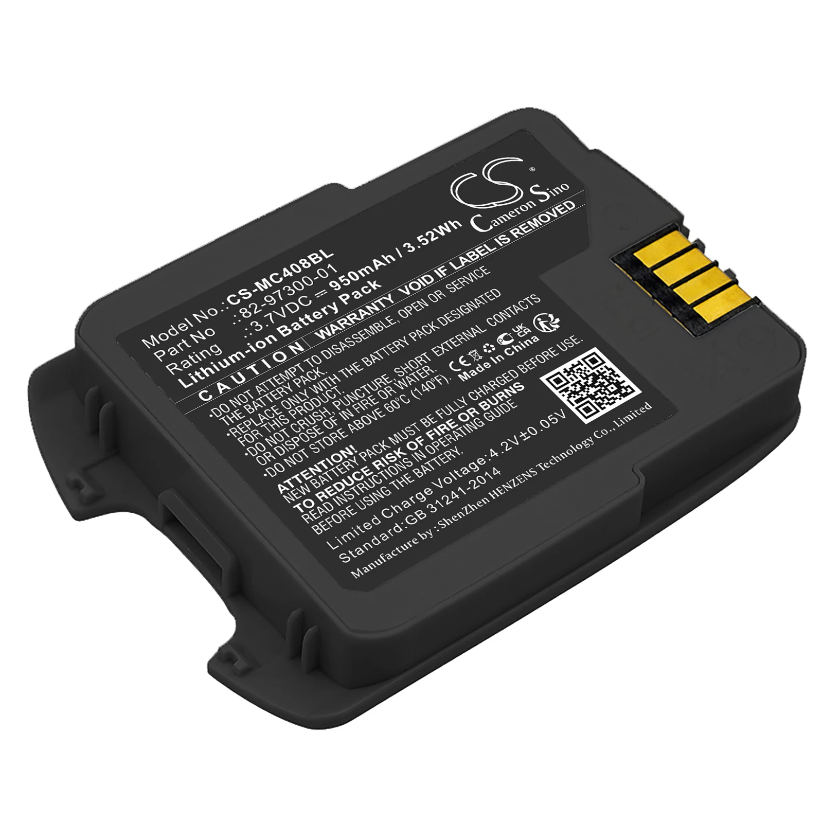 Li-ion Barcode Scanner Battery for Motorola,3.7v,950mAh,CS4070 CS4070-SR,BTRY-CS40EAB00-04 82-97300-01